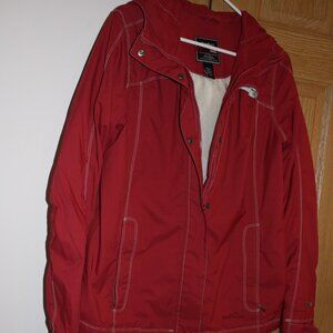 Eddie Bauer Women's Rain jacket size Medium Red